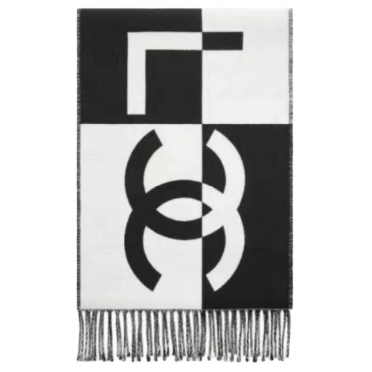 

Подержанный шарф CHANEL с интарсией логотипа 1986-1988