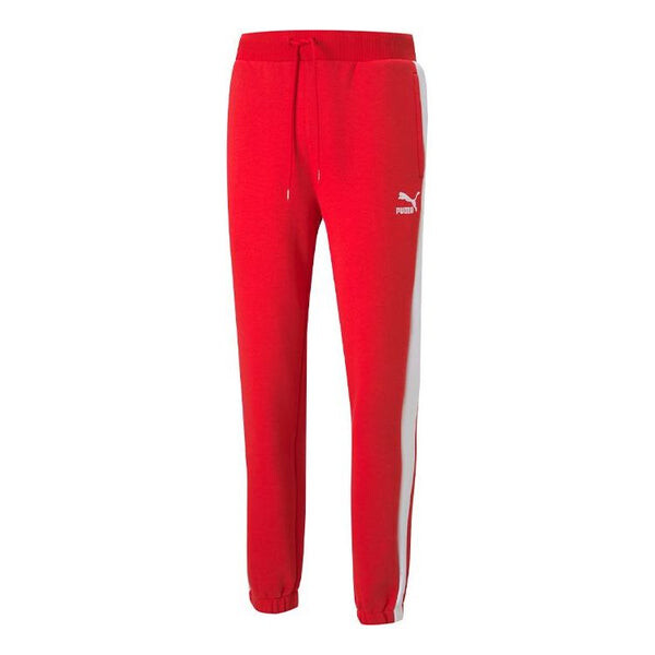 

Брюки iconic t7 track pants 'red' Puma, красный