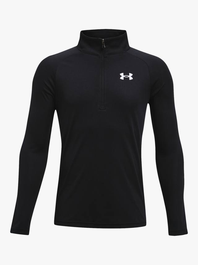 

Детская толстовка с длинными рукавами и полумолнией Under Armour, Black/White