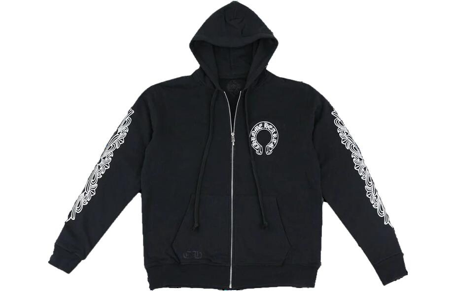 

Толстовка унисекс черная Chrome Hearts, черный