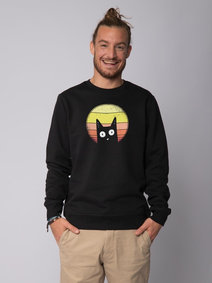 

Толстовка wat Apparel Sunset Cat, черный