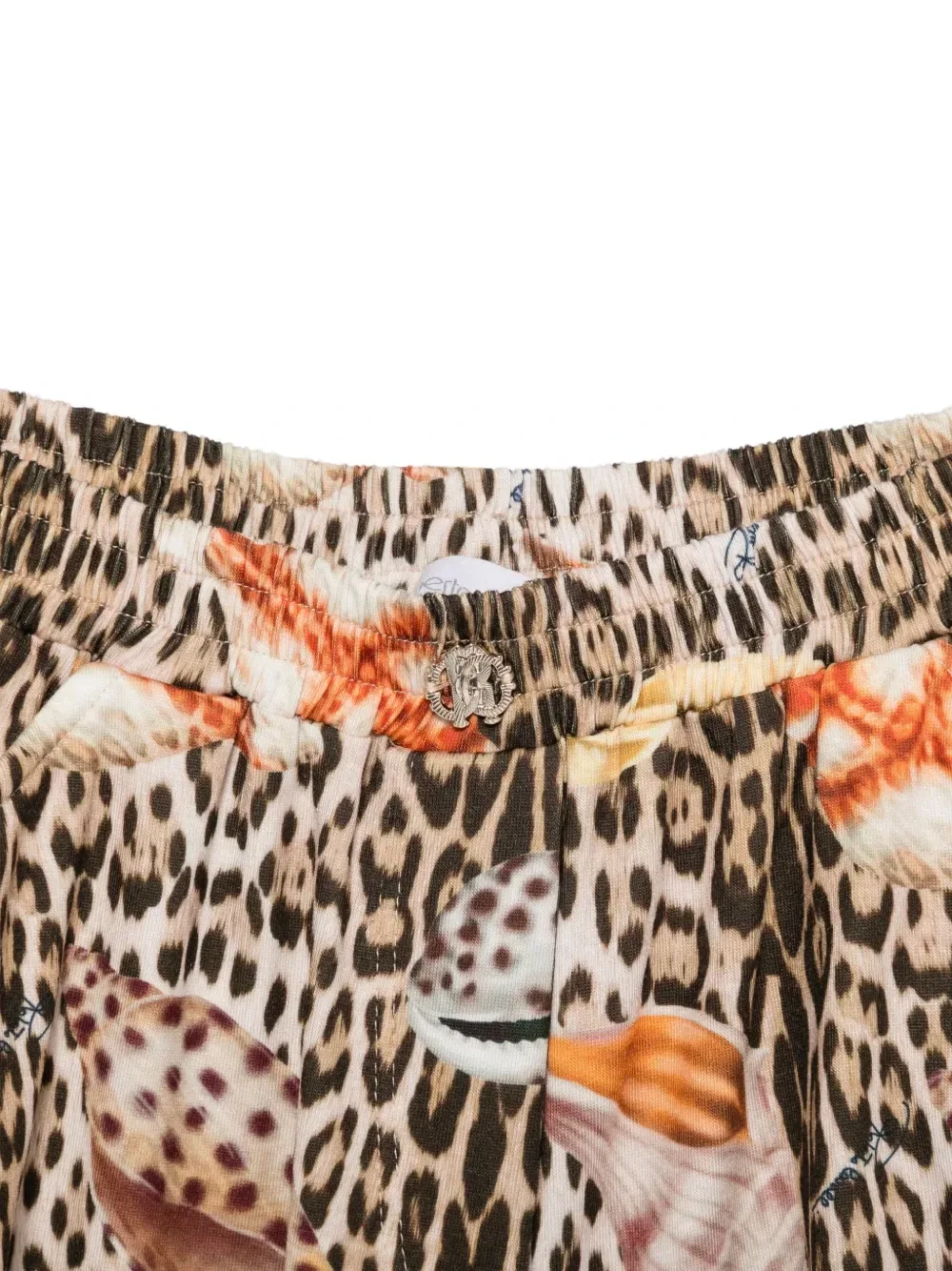 Шорты с леопардовым узором Roberto Cavalli Junior, бежевый — фото 3