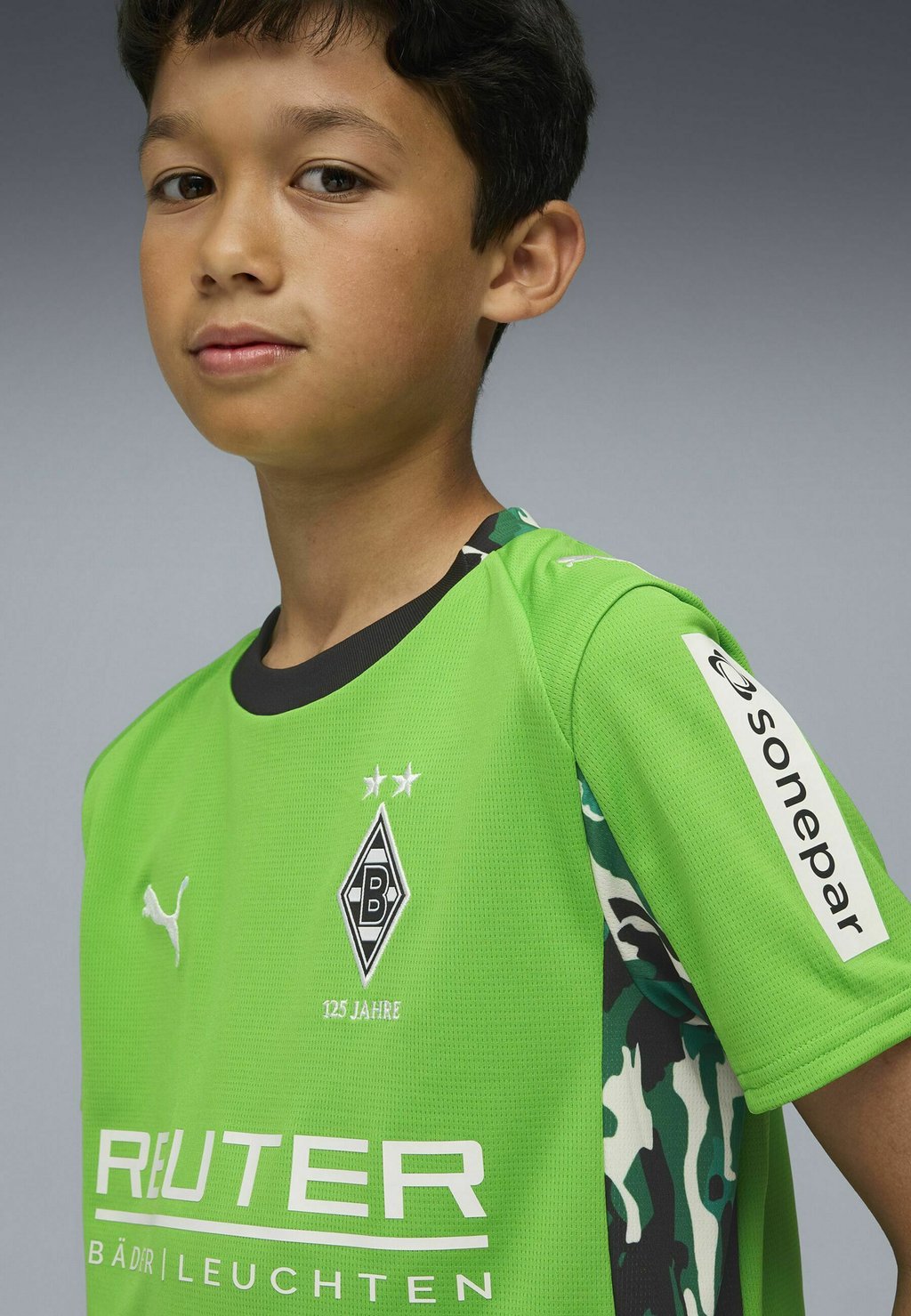 Футболка с принтом BORUSSIA MÖNCHENGLADBACH AUSWÄRTS Puma, зеленый — фото 3
