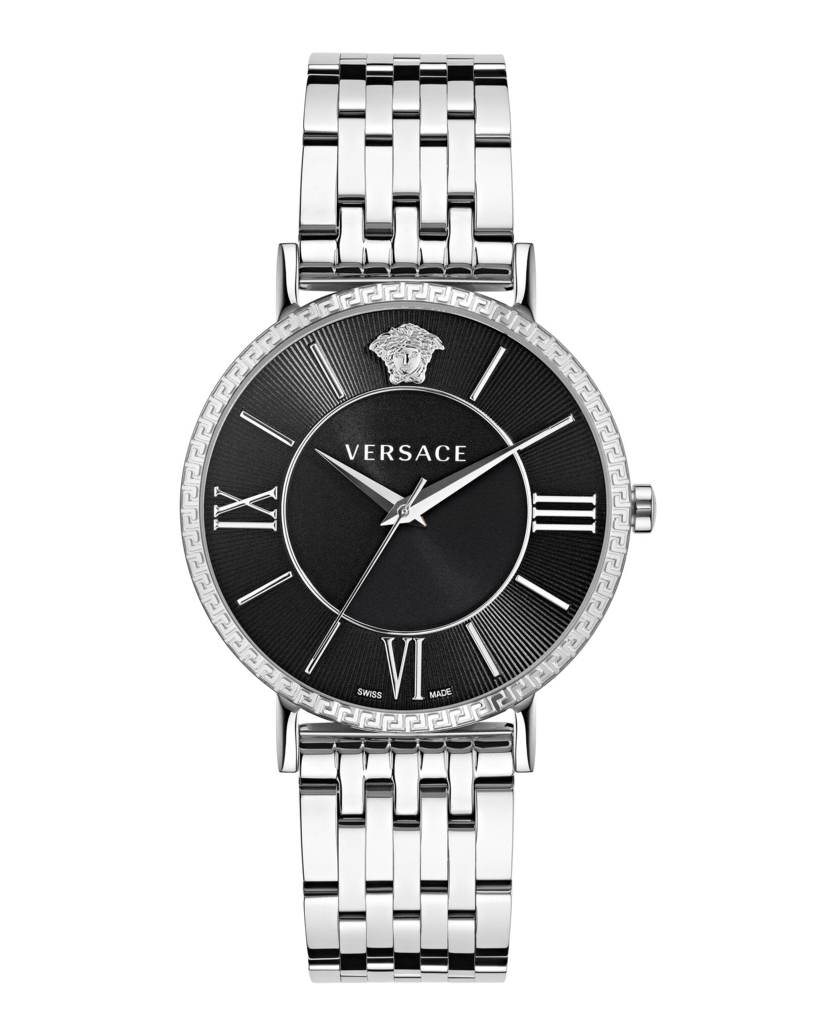 

Часы V-Eternal Versace, цвет silver/stainless steel/black