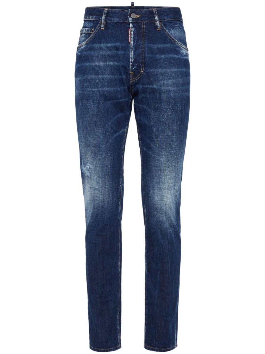 

Джинсы DSQUARED2 с эффектом потертостей, синий