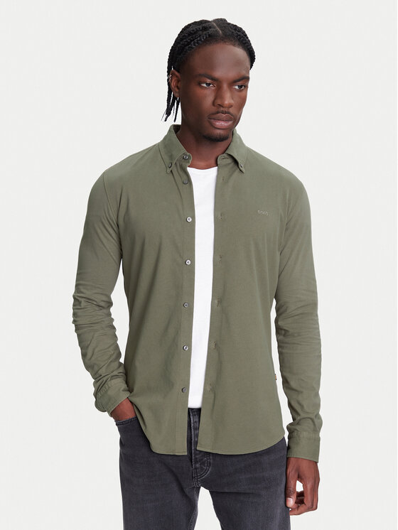 

Рубашка облегающего кроя Myjersey 50543089 Boss, зеленый