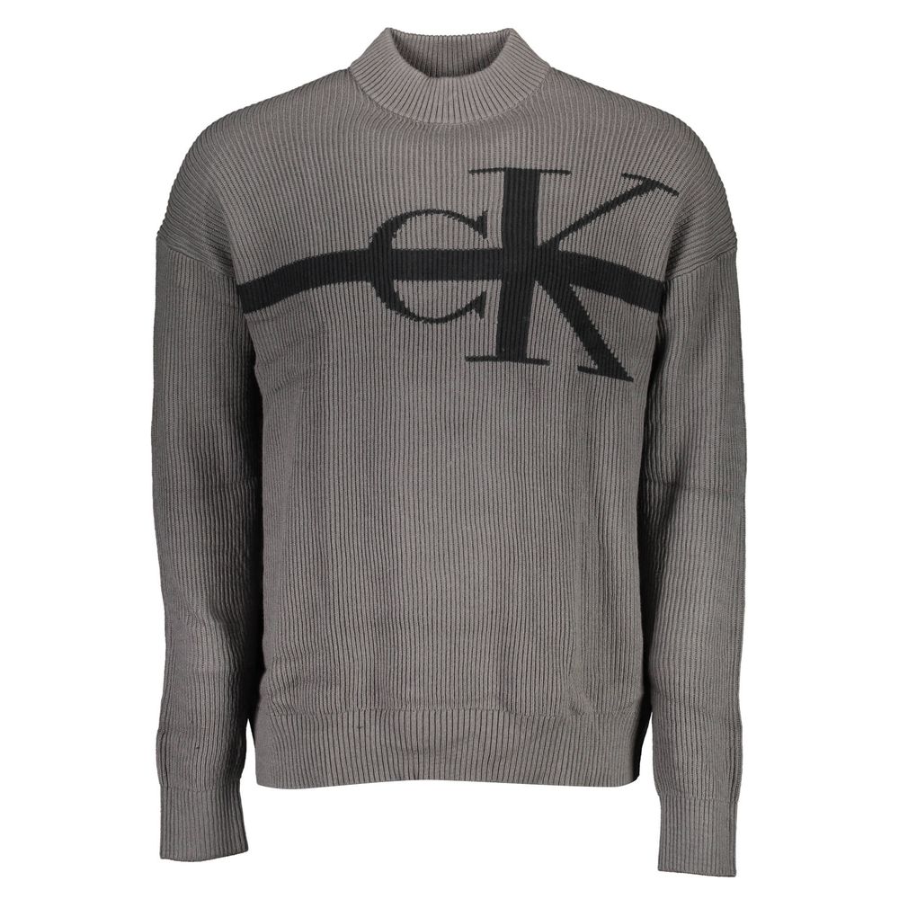 

Серый хлопковый свитер Calvin Klein