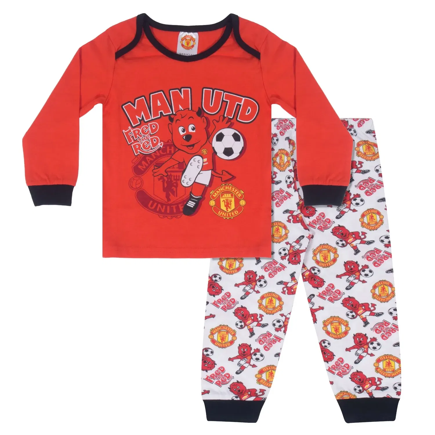 Пижама для мальчиков Manchester United FC, светло-красный