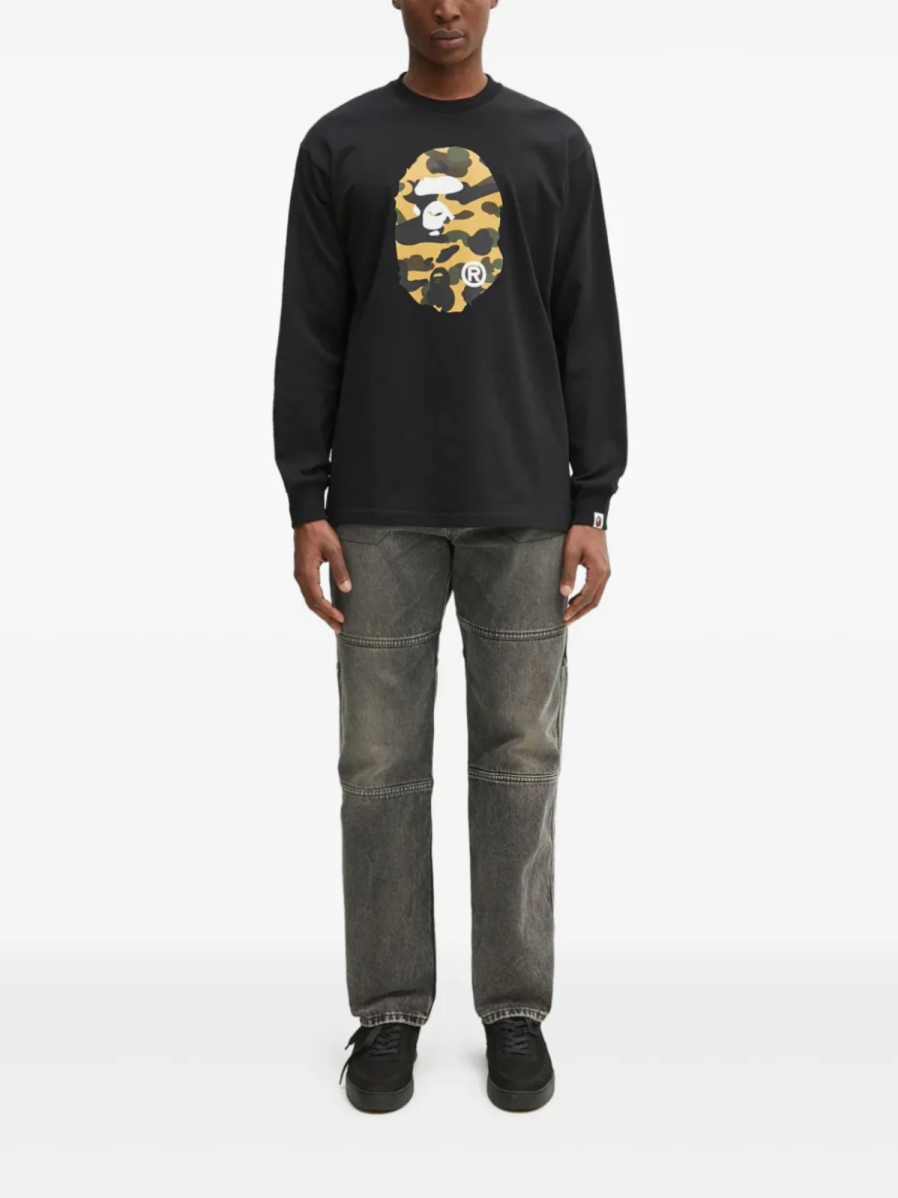 

Толстовка BATHING APE 1st Camo Ape Head A Bathing Ape, черный