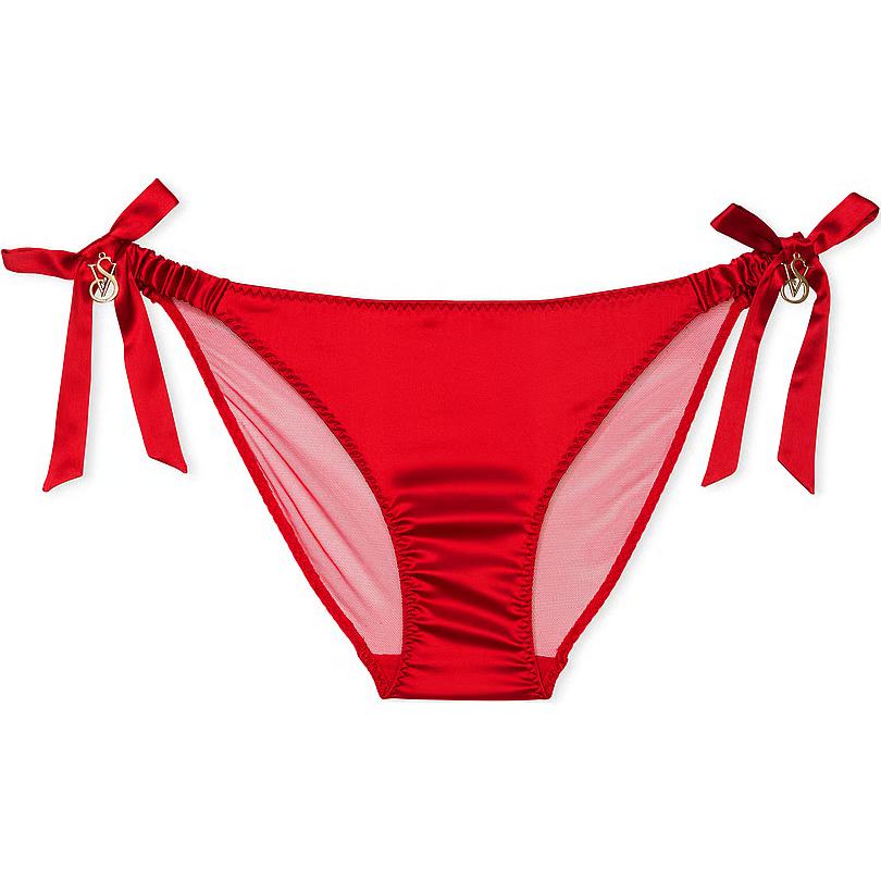 

Очень Сексуальные Атласные Банты Чики Трусики/Трусики Помада Женские 1 упаковка Красный Victoria's Secret