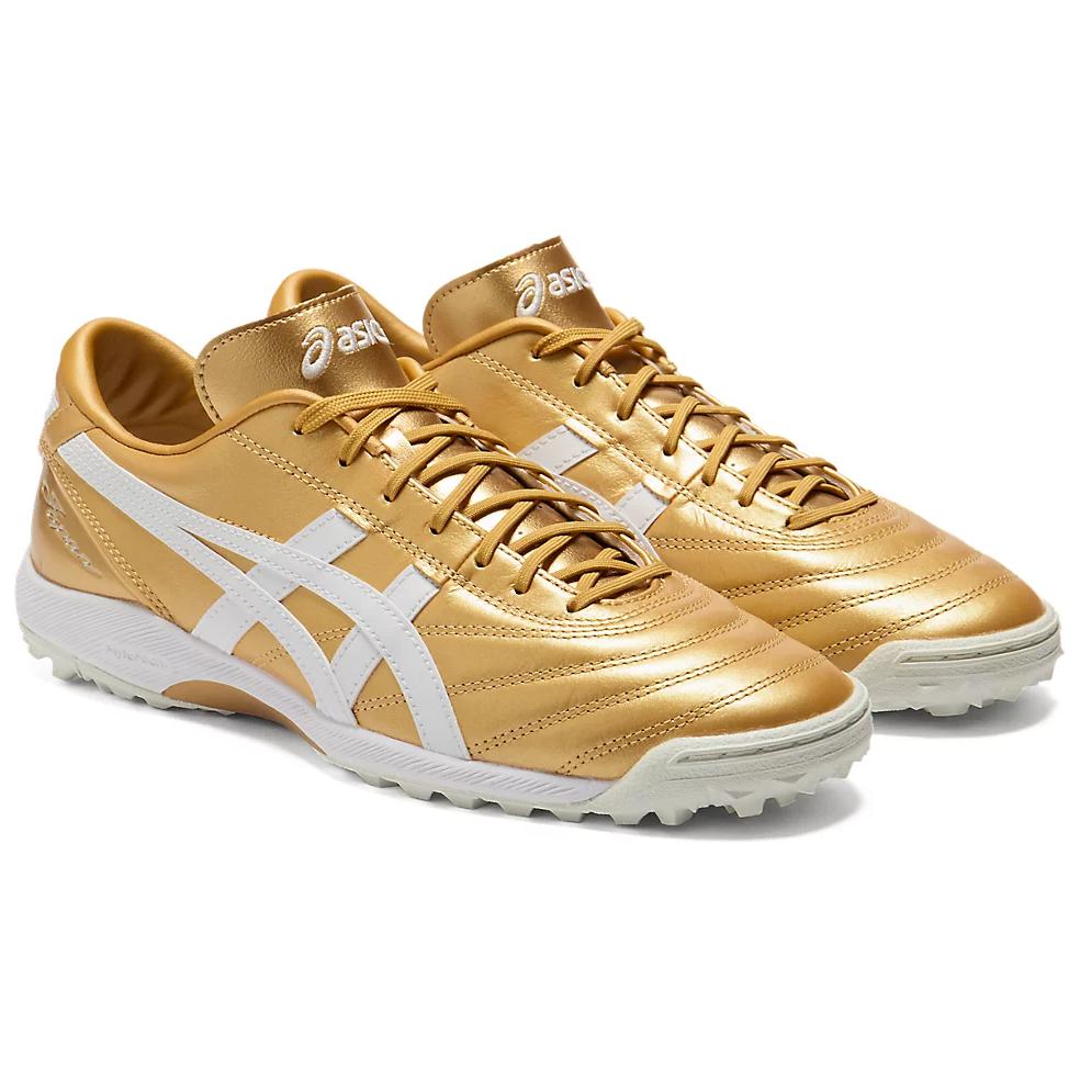 C3 TF Бутсы для футбола на искусственном покрытии Unisex Gold Asics, Pure Gold/White — фото 3