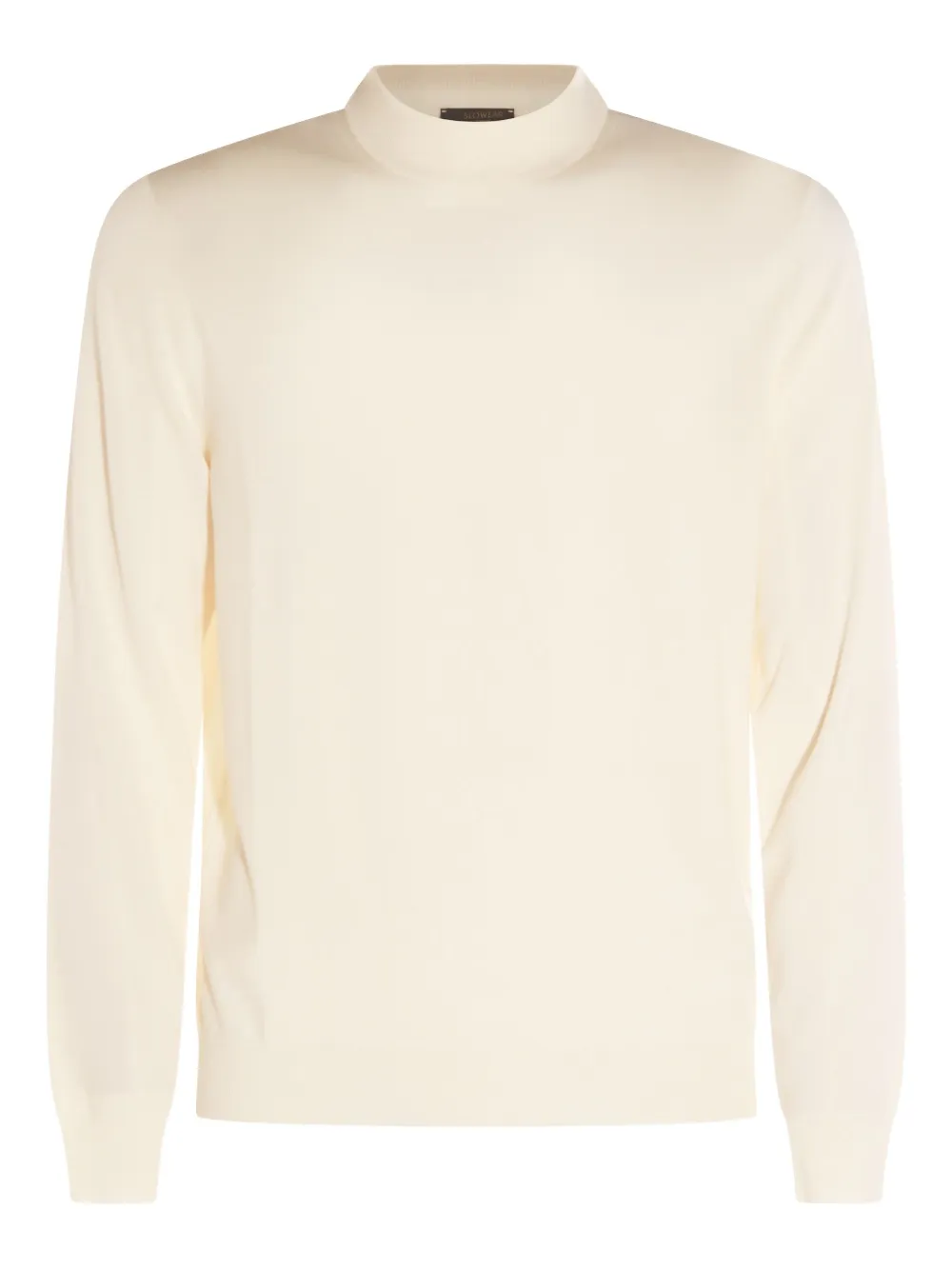 

Рифленый свитер с воротником-стойкой Zanone, нейтральный