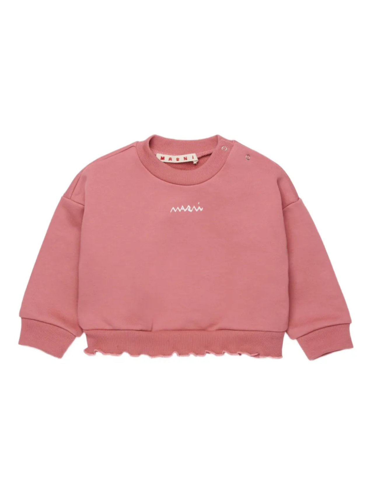 

Marni Kids хлопковая толстовка, розовый