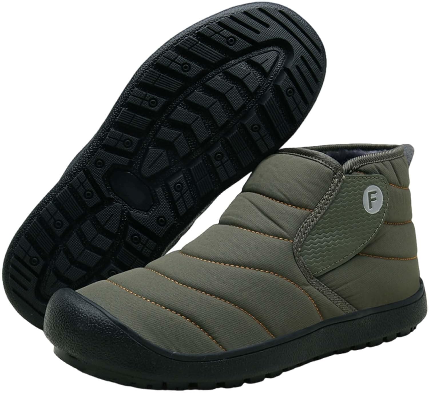 

Женские и мужские зимние ботинки с меховой подкладкой, удобные сапожки-слипоны, кроссовки, водонепроницаемые для прогулок на улице Baxtayel, зеленый