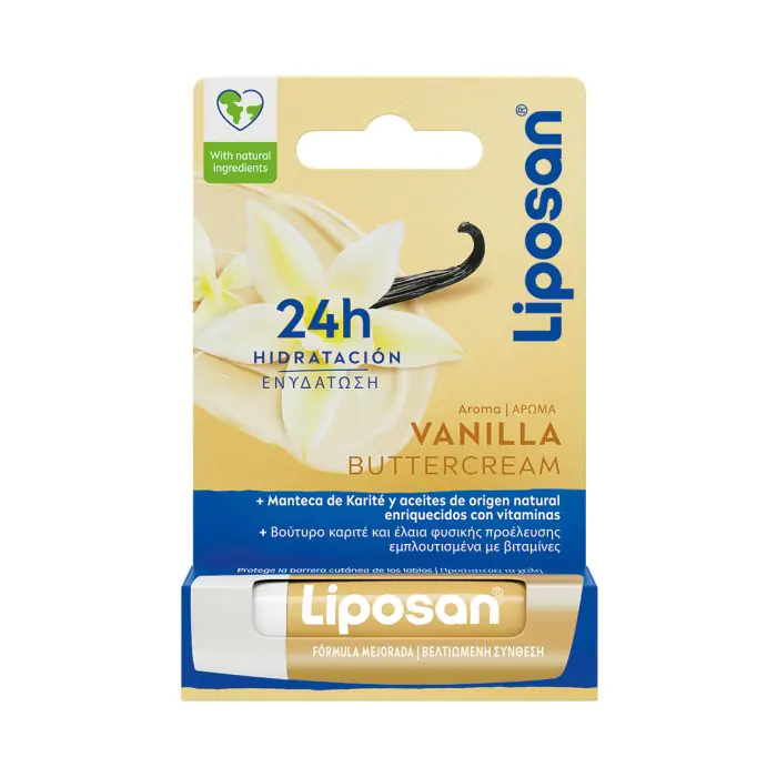 

Бальзам для губ lip butter bálsamo labial de vainilla Liposan, вес 4,8 гр