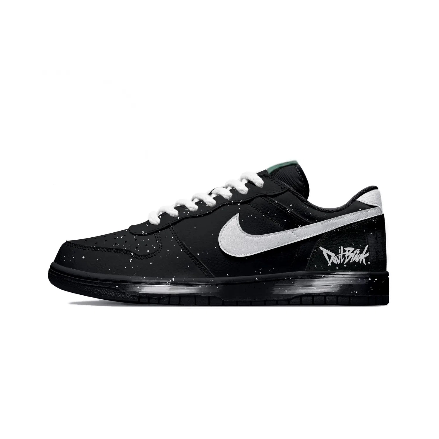Кроссовки скейтбордические низкие Nike Black White