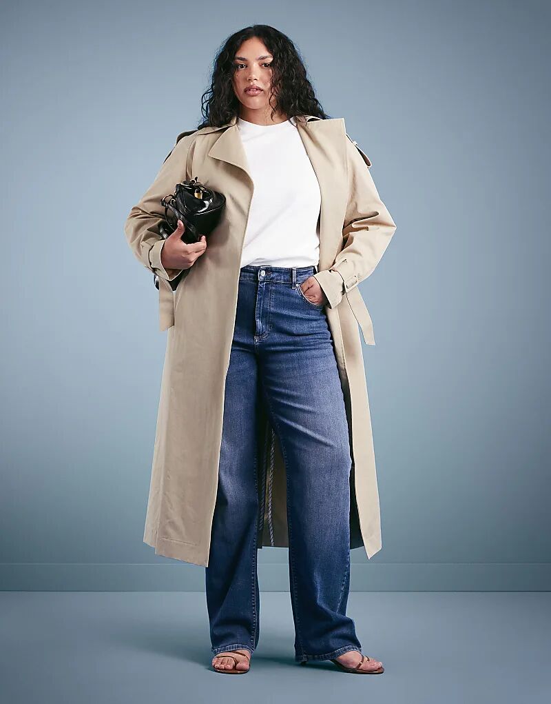 

Джинсы ONLY Curve прямого кроя темно-синего цвета