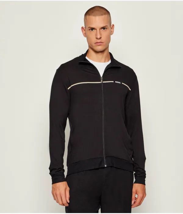 Длинный спортивный костюм из бамбука Regular fit Boss, черный — фото 2