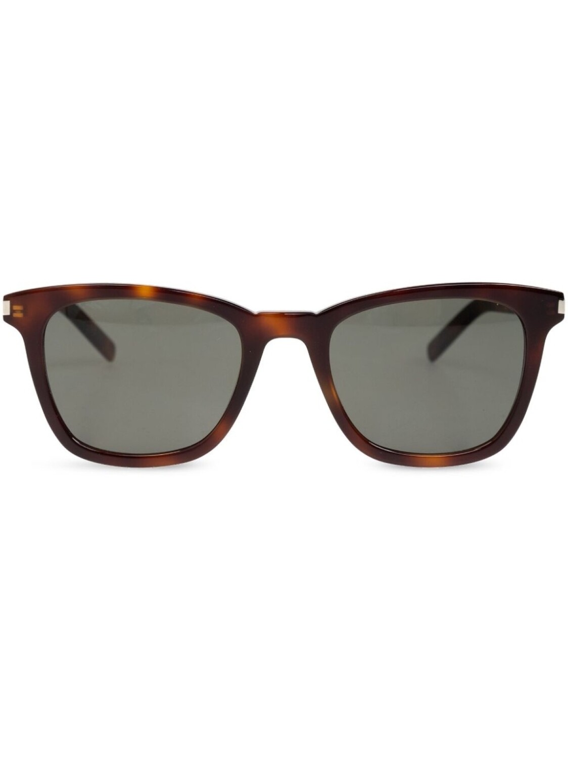 

Солнцезащитные очки в прямоугольной оправе Saint Laurent Eyewear, коричневый