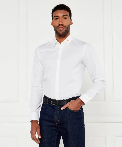 

Рубашка Елисея Slim fit Hugo, белый