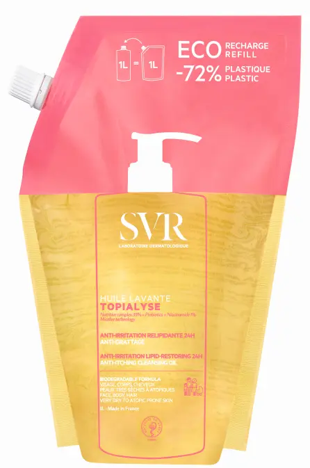 

Масло для очищения лица и тела Svr Topialyse Huile Lavant Refill, 1000 мл