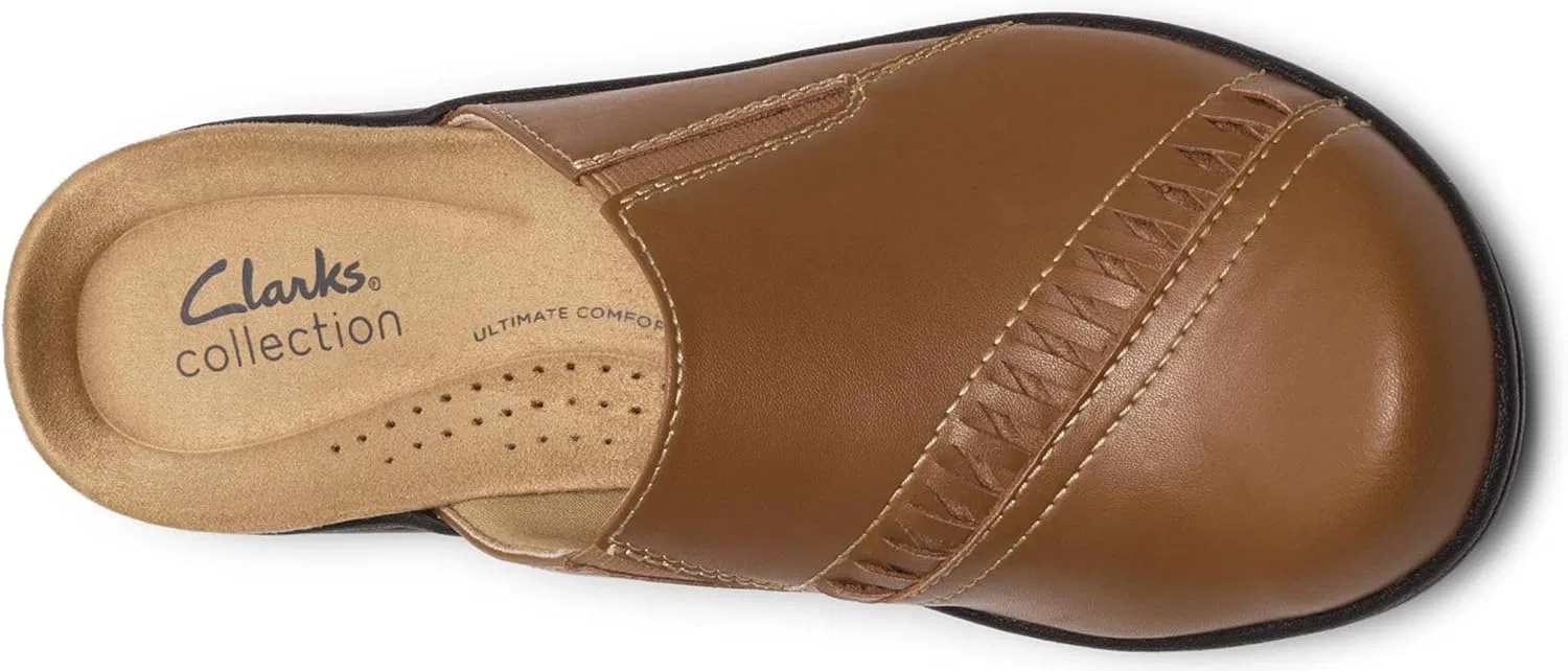 Мюли женские Clarks, цвет коричневая кожа — фото 3