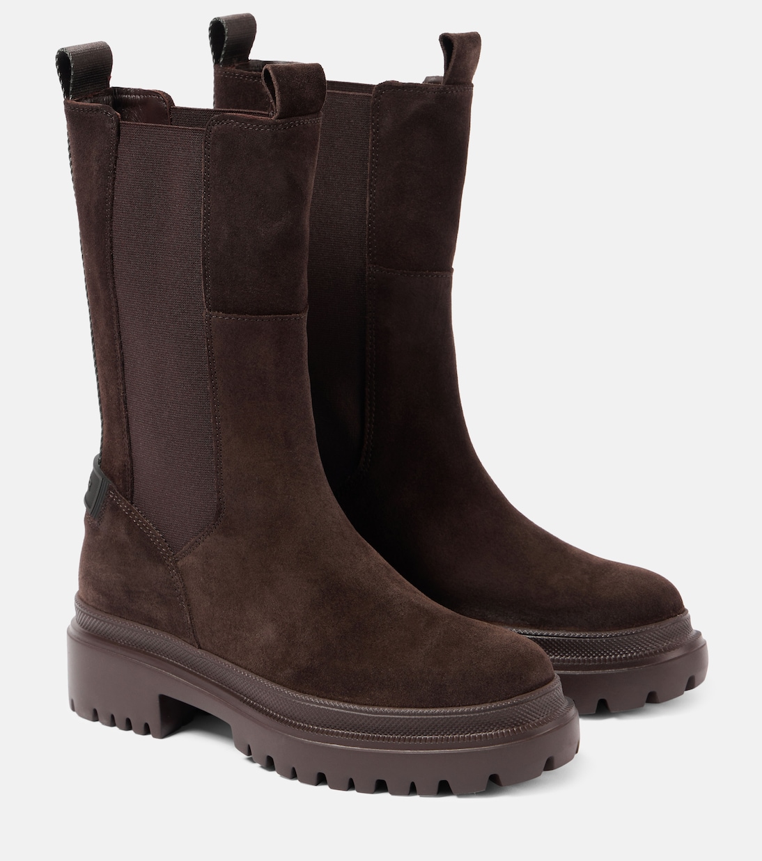Замшевые ботильоны Bogner, Dark Brown Suede