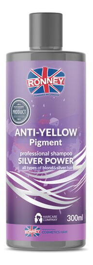 

Шампунь для осветленных и седых светлых волос, 300 мл Ronney Anti-yellow, Silver power professional