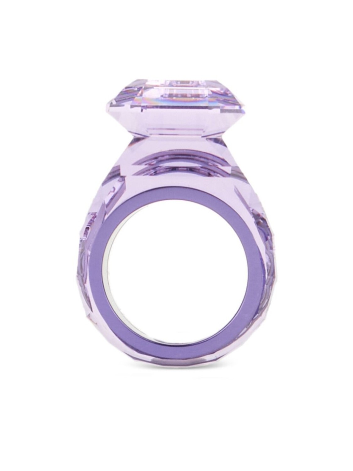 

Прозрачное кольцо Swarovski, фиолетовый