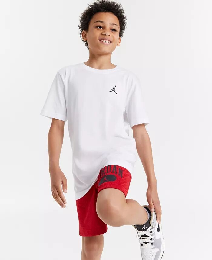 

Футболка с вышивкой Big Boys Jumpman Air Jordan, белый