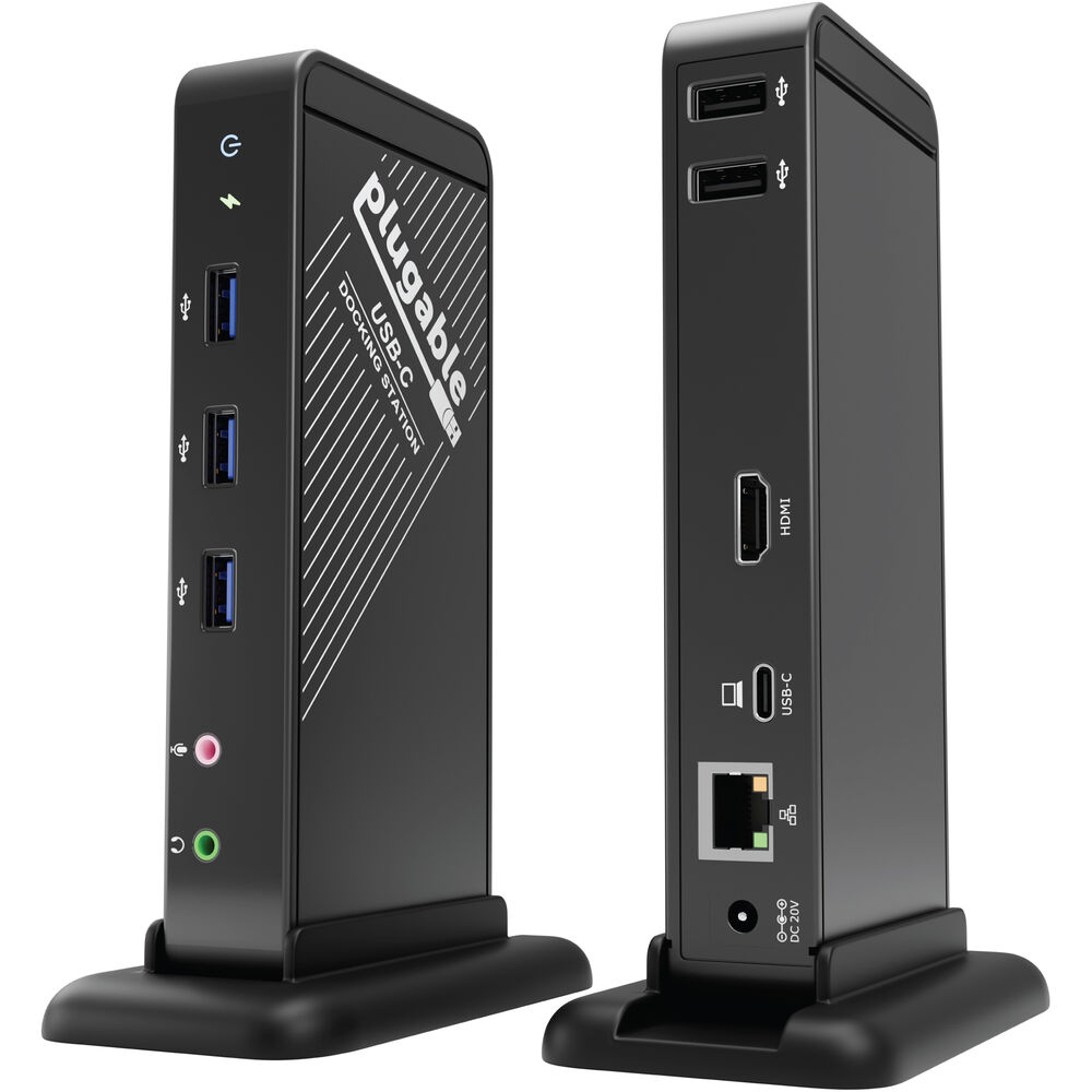 

Док-станция Plugable 9-in-1 USB-C Docking Station (Black) UD-CA1A