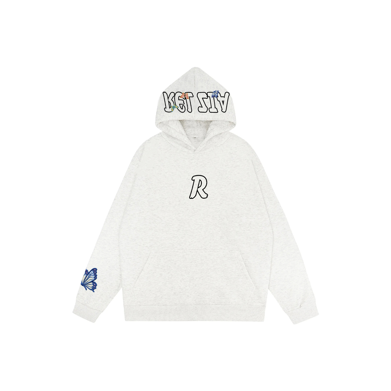 

Толстовка Unisex Hooded Thickened Regular ZIAREL, белый heather серый[upgraded fleece-lined]