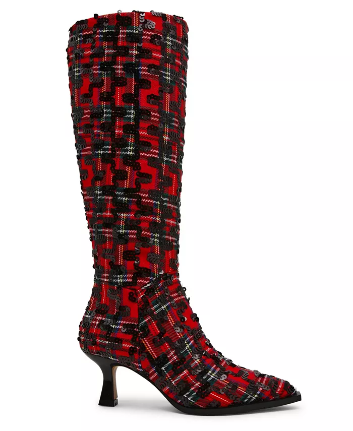 Женские сапоги-сапоги Pamella на каблуке-«котенке» Betsey Johnson, красный — фото 2