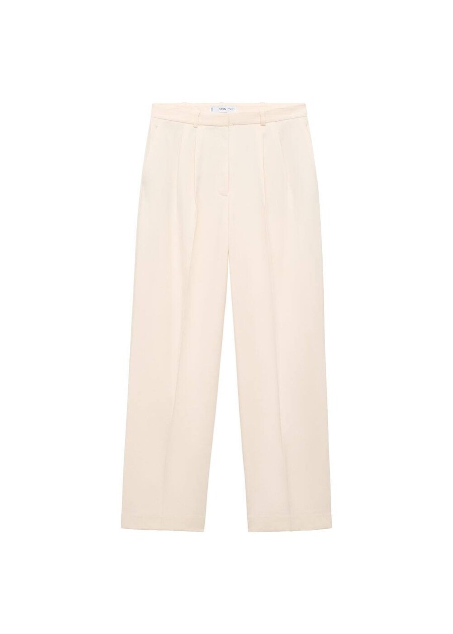 

Широкие брюки со складками спереди MANGO, Smoke grey