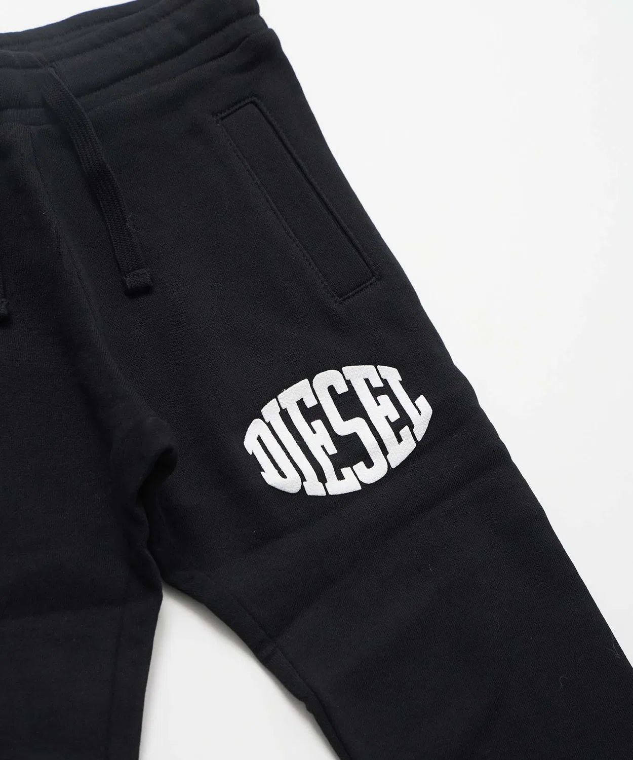 Спортивные штаны DIESEL Kids & Junior с логотипом, чёрные — фото 3