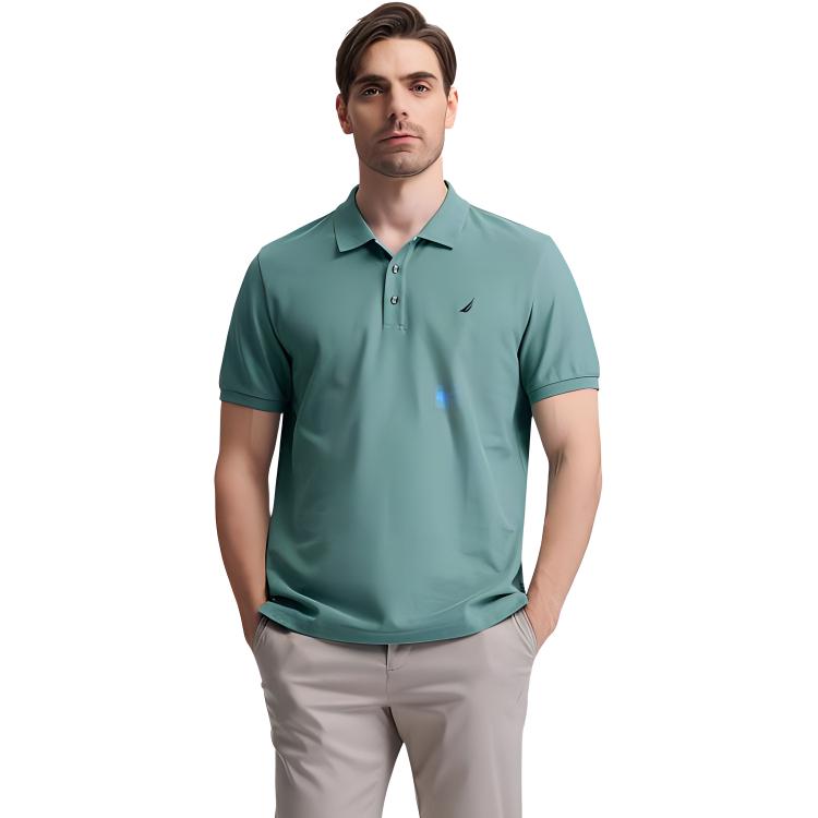 

Мужские рубашки поло с воротником-поло, умеренно прямой крой Nautica, 4ar синий зеленый (241)