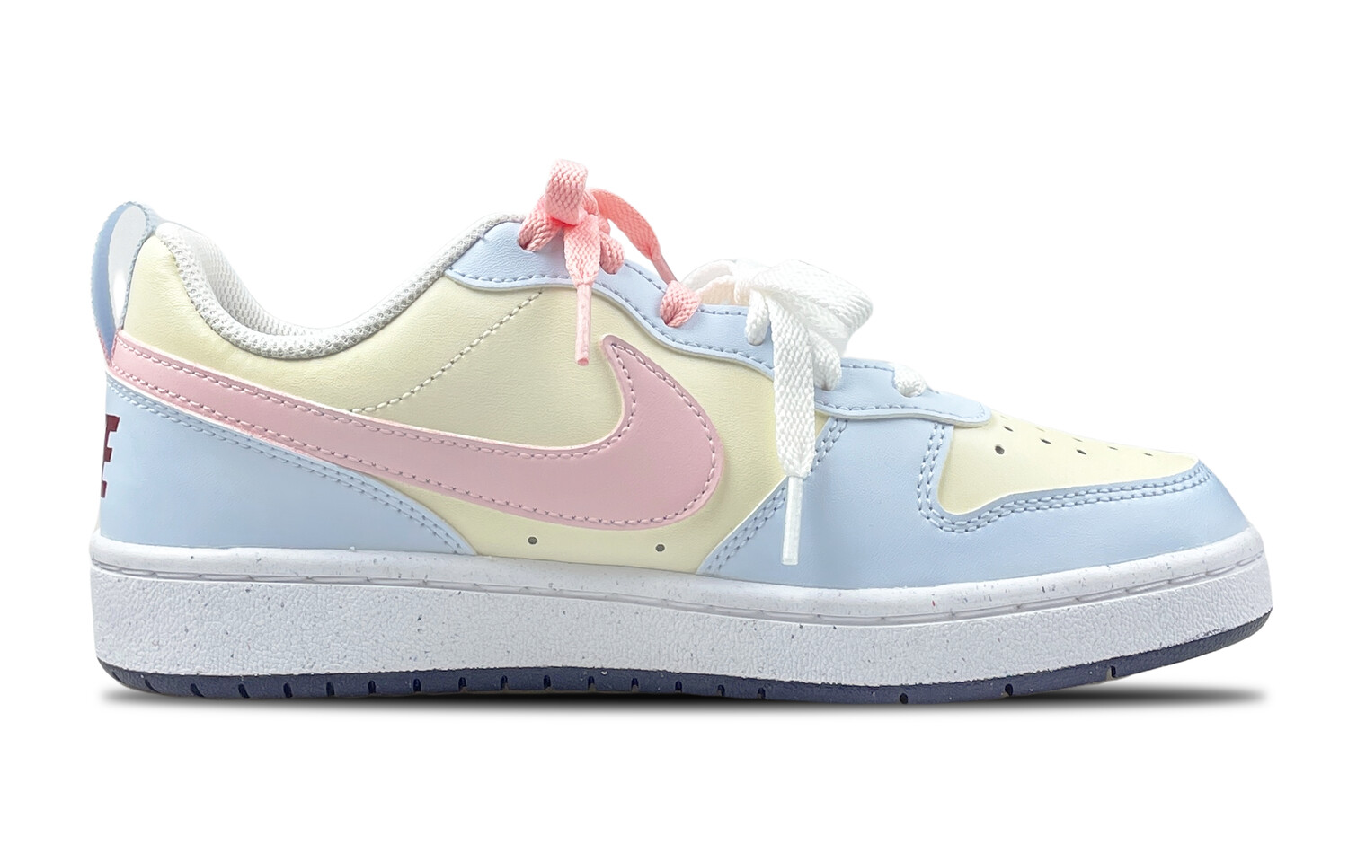 

Кроссовки Nike Court Borough Skateboarding Shoes Women's Low-top Yellow Pink, синий