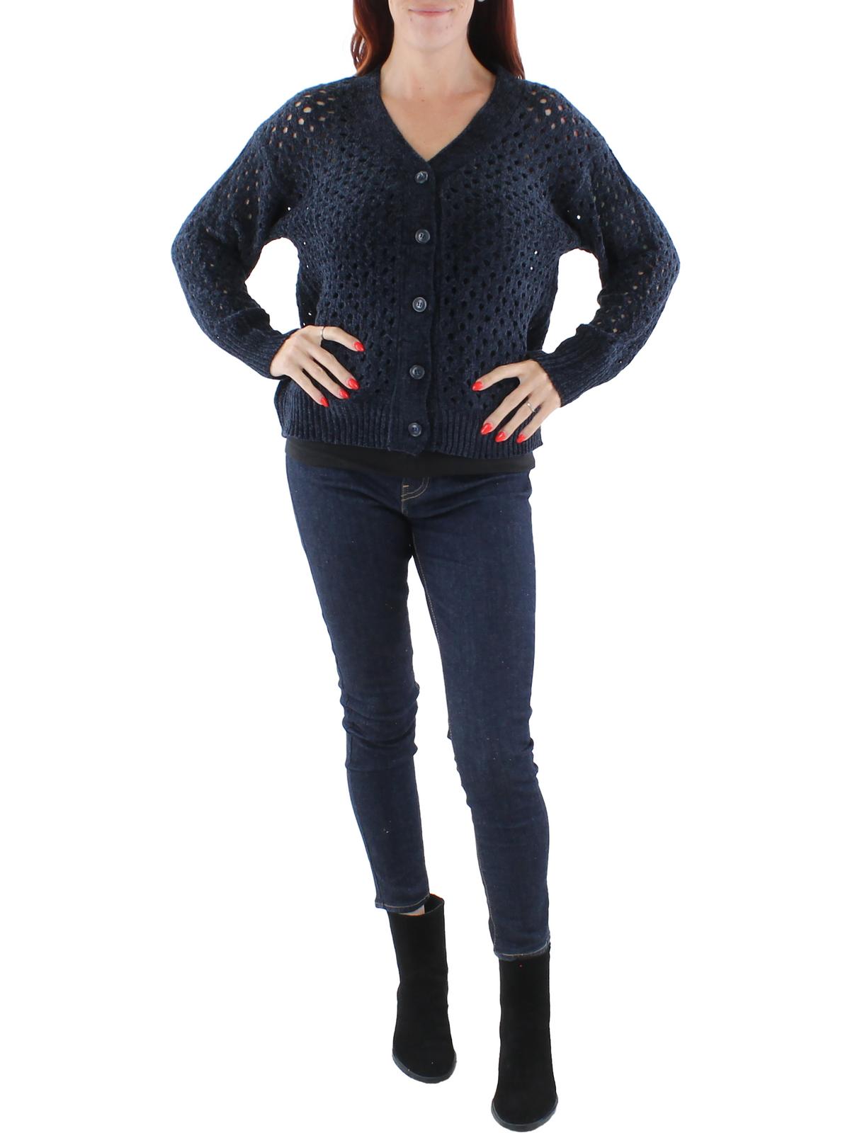

Женский вязаный многослойный кардиган-свитер BCBGMAXAZRIA, цвет sky captain