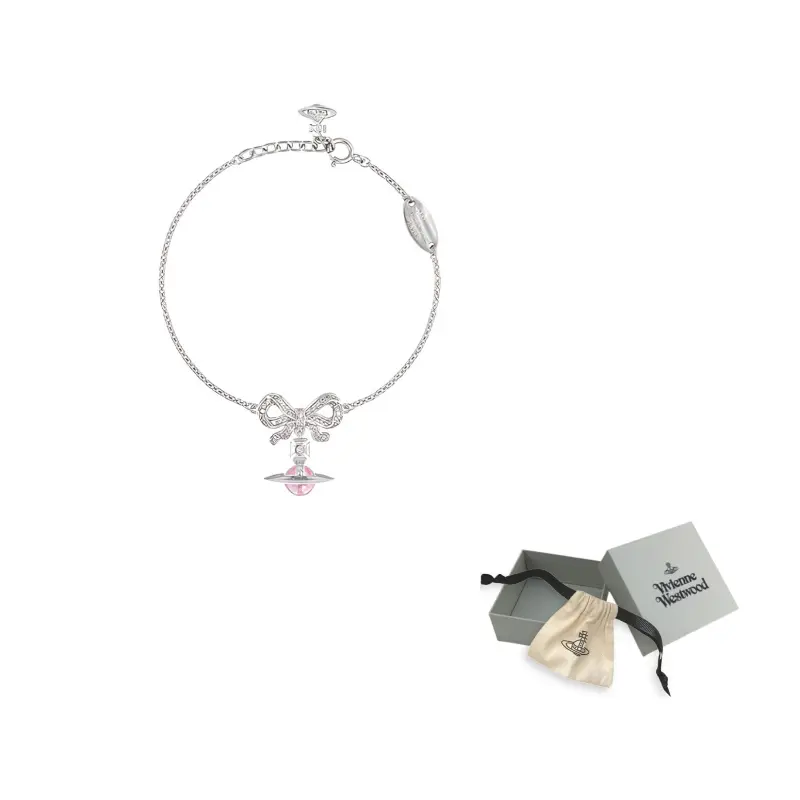 

Vivienne Westwood Переработанное серебро, браслет с кубическим цирконием женский серебряный