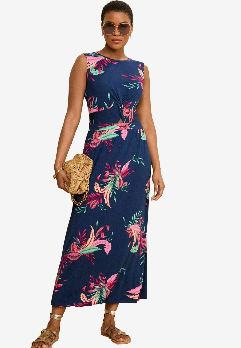 

Платье из джерси KNOT FRONT SLEEVLESS-REGULAR FIT Love & Roses, синий