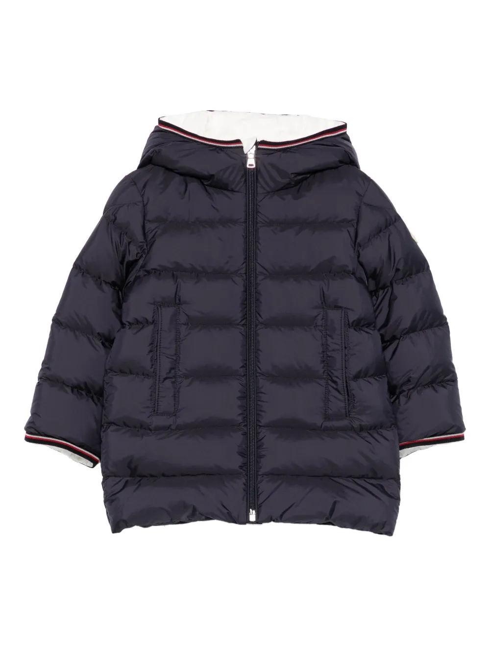 

Стеганая куртка с капюшоном Moncler Enfant, синий