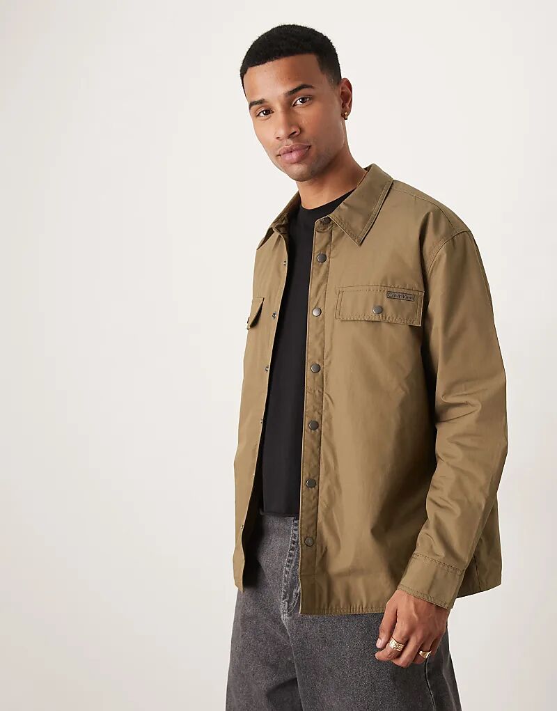 

Куртка-рубашка Calvin Klein Jeans с длинными рукавами, коричневого цвета