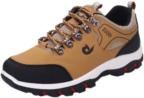 

Мужские большие противоскользящие походные туфли, водонепроницаемые кроссовки, дышащие, с высокой сцепляемостью, прочные походные туфли на плоской подошве Hchctry, желтый