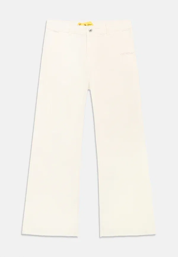 Джинсы клеш Bookish diag pant flared jeans Off-White, белый — фото 3