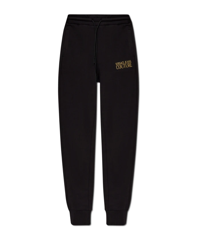 

Спортивные штаны с вышитым логотипом. Versace Jeans Couture, черный
