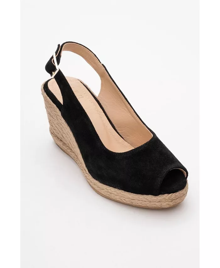 Райан Эспадрильи из замши (женские) Forever & Always Shoes, черный