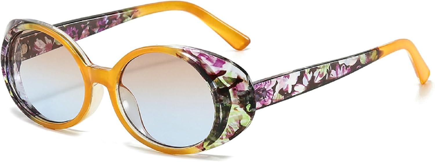 

Ретро овальные солнцезащитные очки для женщин в винтажном стиле 90-х, для маленького лица, узкие, изящные, элегантные солнцезащитные очки для женщин, размер N45 mincl, Orange