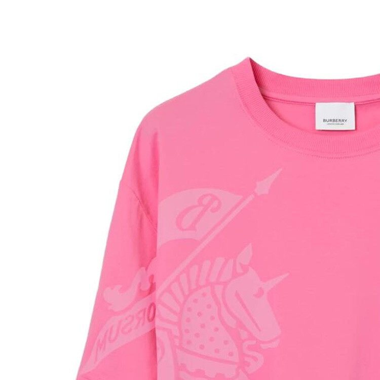 Футболка женская Burberry EKD-Print, розовый — фото 2