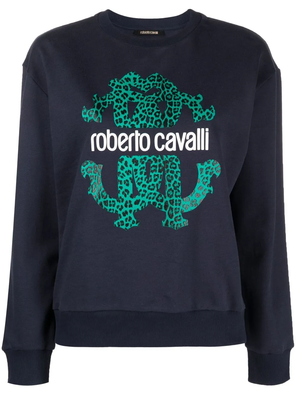 

Толстовка с логотипом Roberto Cavalli, синий