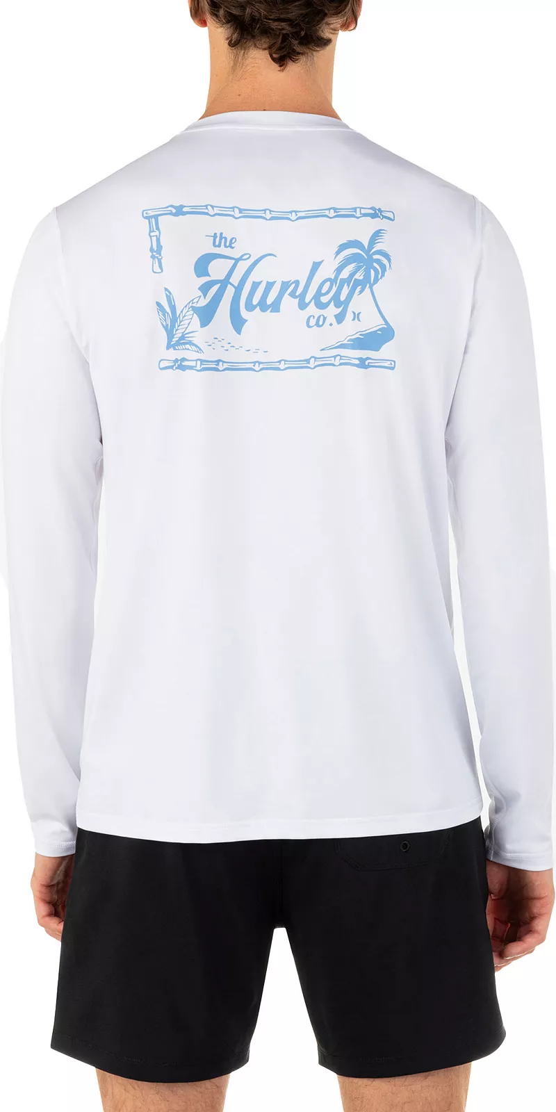 

Мужская винтажная гибридная куртка с защитой от солнца Hurley с длинным рукавом, белый